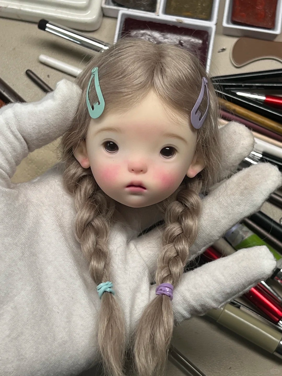 Beauty No Makeup - SD BJD Bebek 1/6 Landoudou Kafa