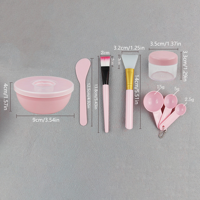 Beauty Makeup Women - Yüz Fırçası Maske Kasesi Kaşık Seti