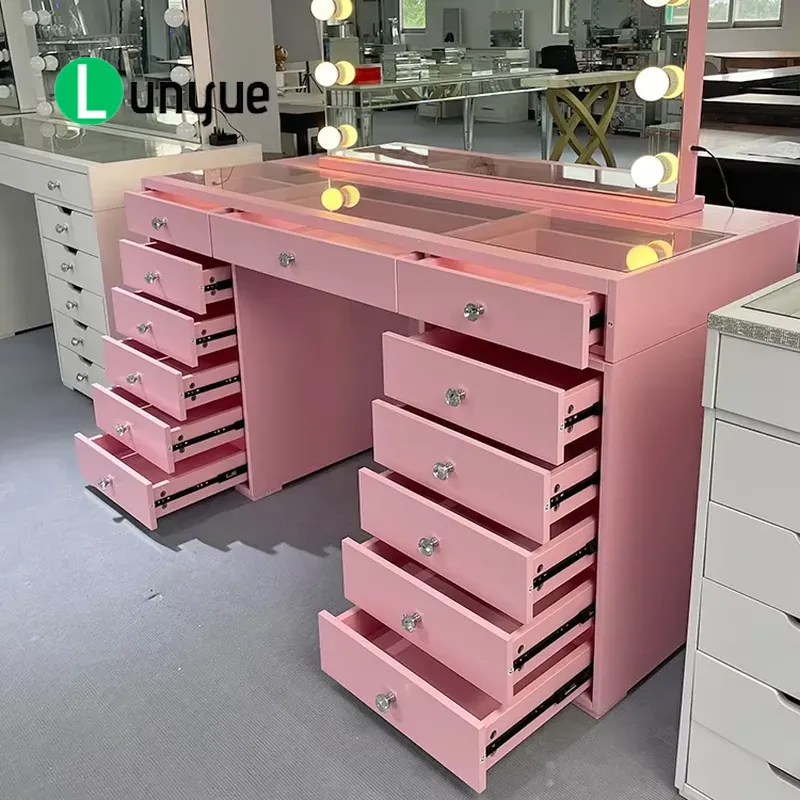 Pembe Renkli Ahşap Makyaj Masa - Beauty Makeup Vanity Set incelemesi ve fiyatı